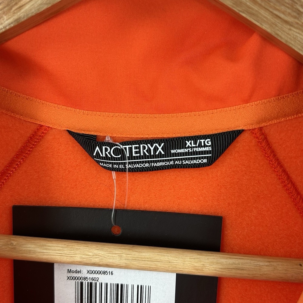 Arc'teryx Kyanite Jacket Women's XL Orange Full Zip Gorpcore Fleece NWT - Picture 4 of 7